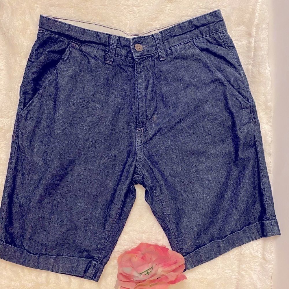 H & M Denim jean cuffed shorts Size: 30